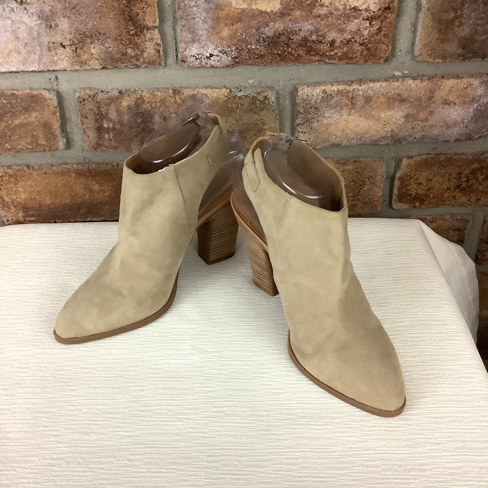 FRANCO SARTO “Adesso” Block Heel Leather Booties
